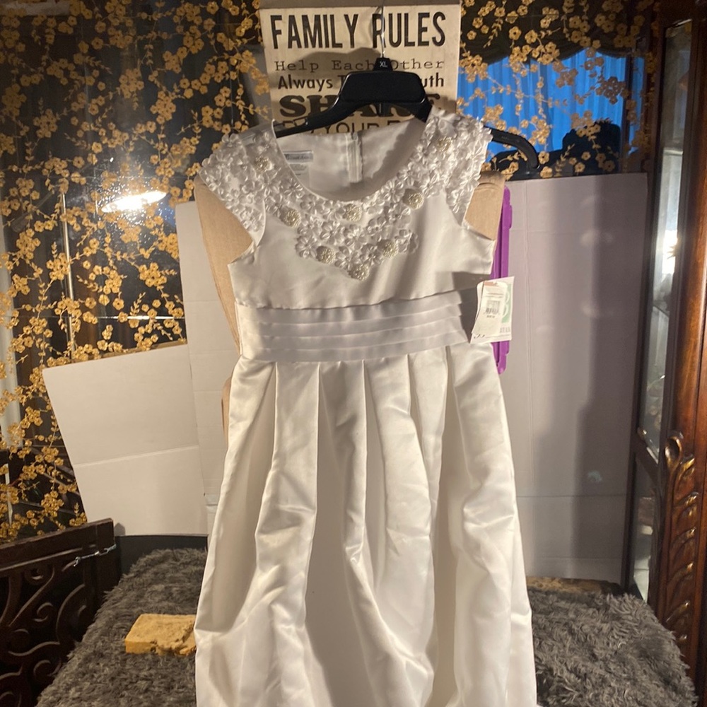 Bonnie Jean White Baptism Communion Wedding Dress